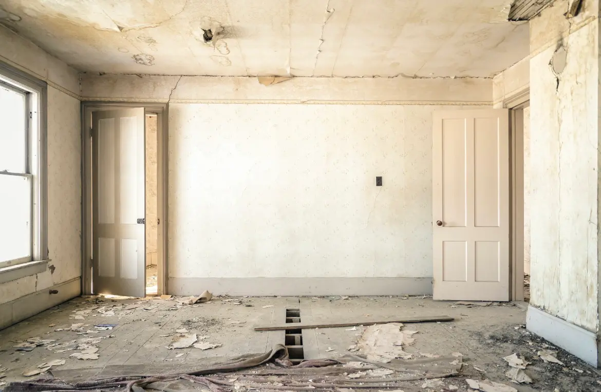 Waste disposal crew managing a cleanout project in North Hobbs